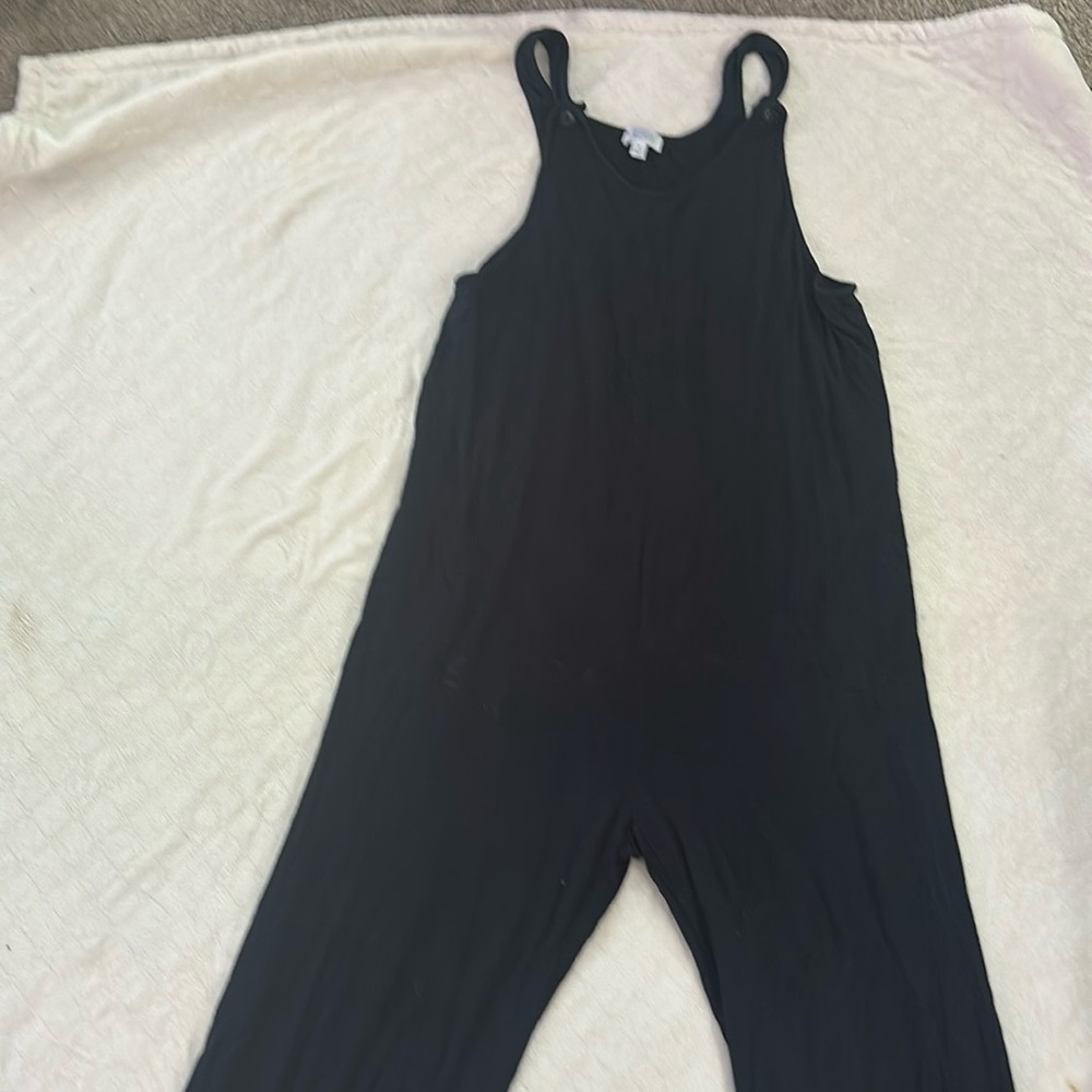 Spruce black maternity jumpsuit
